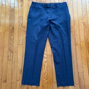 Patterned Navy Ralph Lauren Dress Pants Trousers